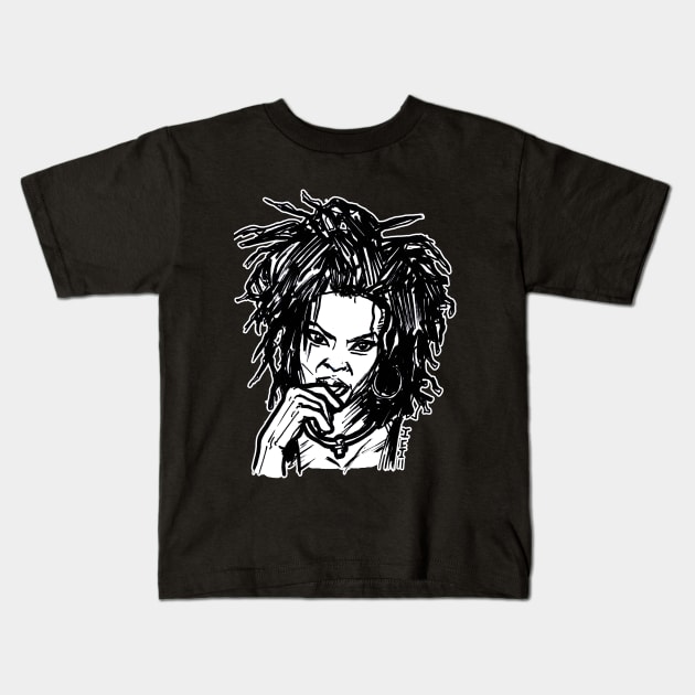 Miseducation Lauryn Hill Fugee Kids T-Shirt by sketchnkustom